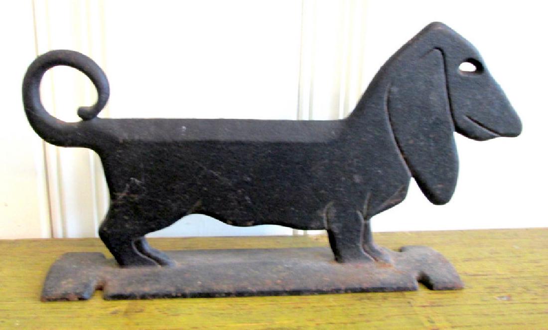Early 20th C Dachshund Boot Scraper (1 of 5)