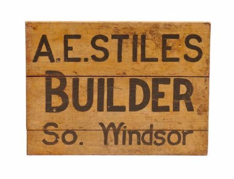 20th C Builder's Trade Sign (1 of 4)
