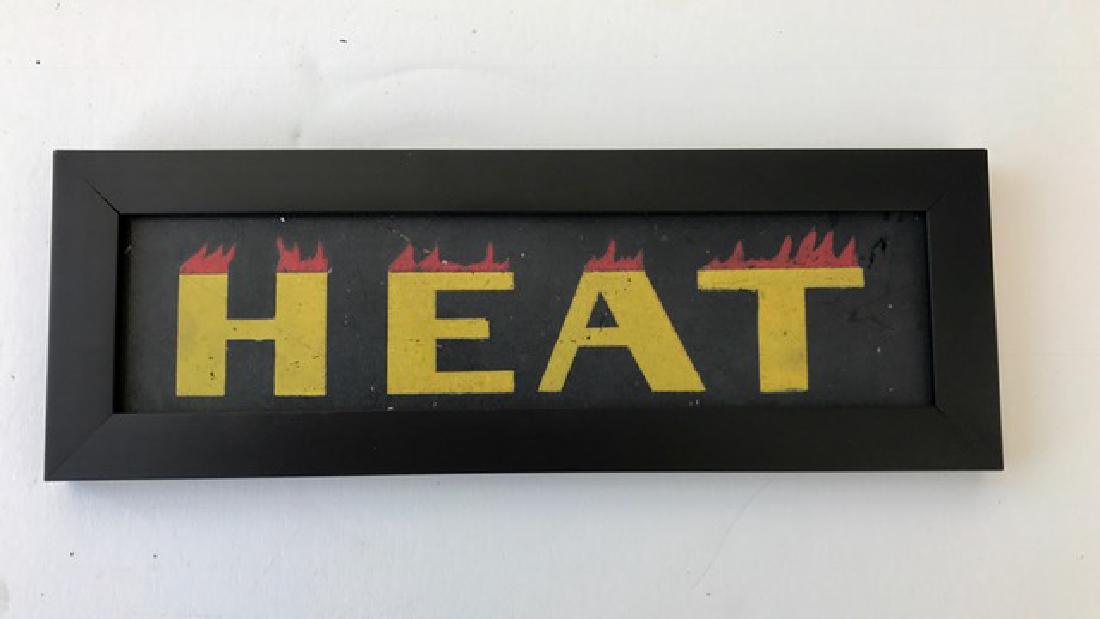 Metal Flame Sign, c 1940 (1 of 3)