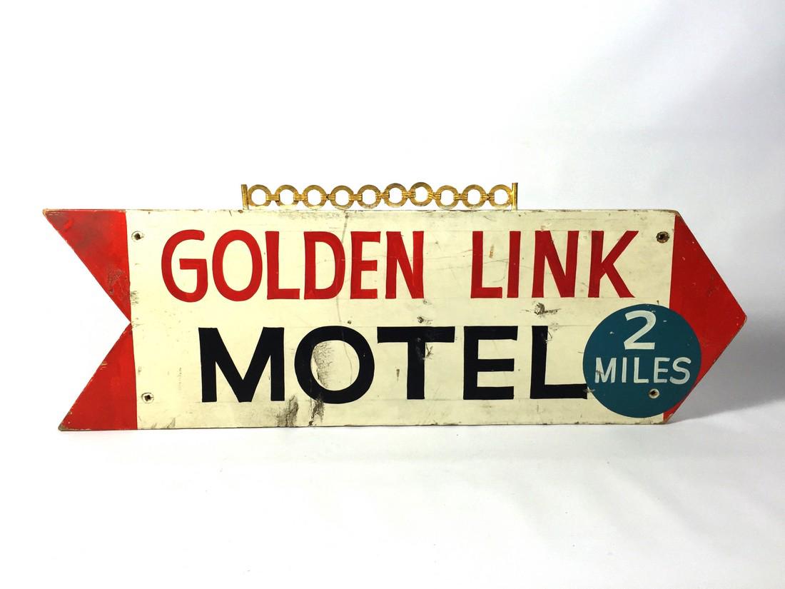 Motel Trade Sign, c 1950 (1 of 3)