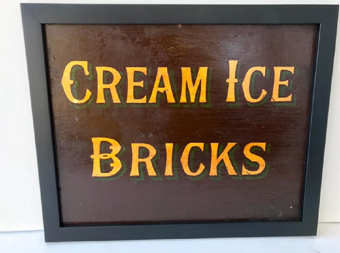 Ice Cream Parlor Sign, c 1900 (1 of 3)
