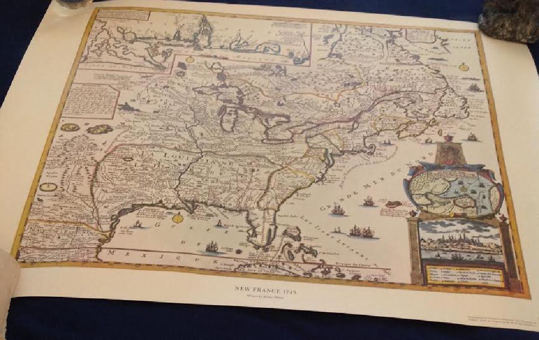 Reiner Ottens American Heritage Map of New France (1 of 10)