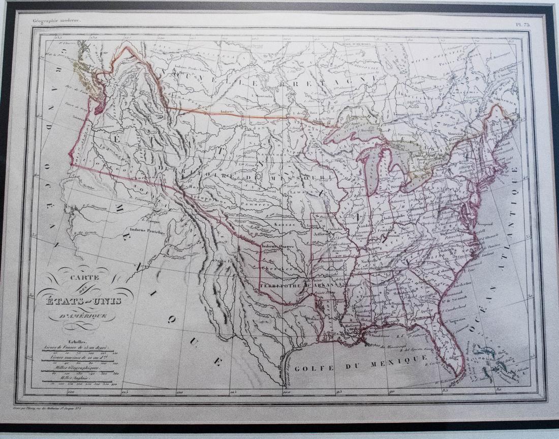 V Malte-Brun: Carte des Etats-Unis d'Amerique, 1830 (1 of 1)