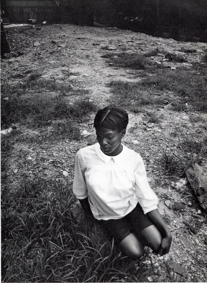 Bruce Davidson: Harlem, Woman: Print Title: Harlem, Woman Artist: Bruce Davidson Printing Date: 1969 Medium: Sheet-fed Gravure Printer: Conzett and Huber (Swiss printer) Image Size: 9 x 12 inches Bruce Davidson is an American Photo