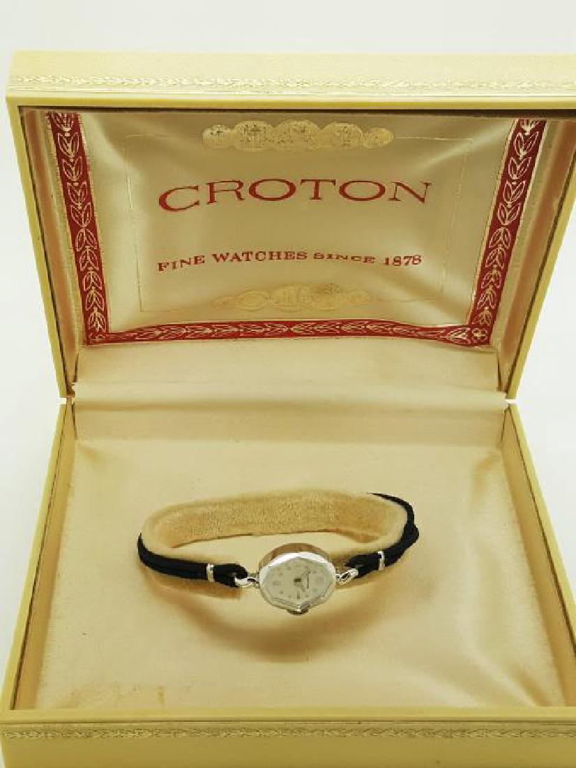 Vintage Croton 14K White Gold Ladies Watch (1 of 6)