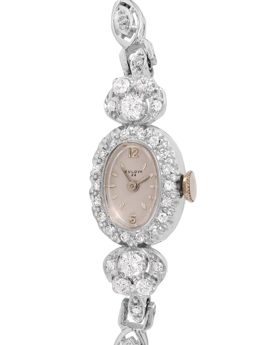 Bulova 14K White Gold Diamond Ladies Watch (1 of 2)