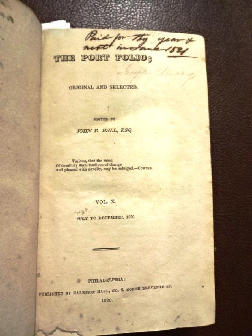 1820 The Port Folio Magazine Volume Birds (1 of 7)