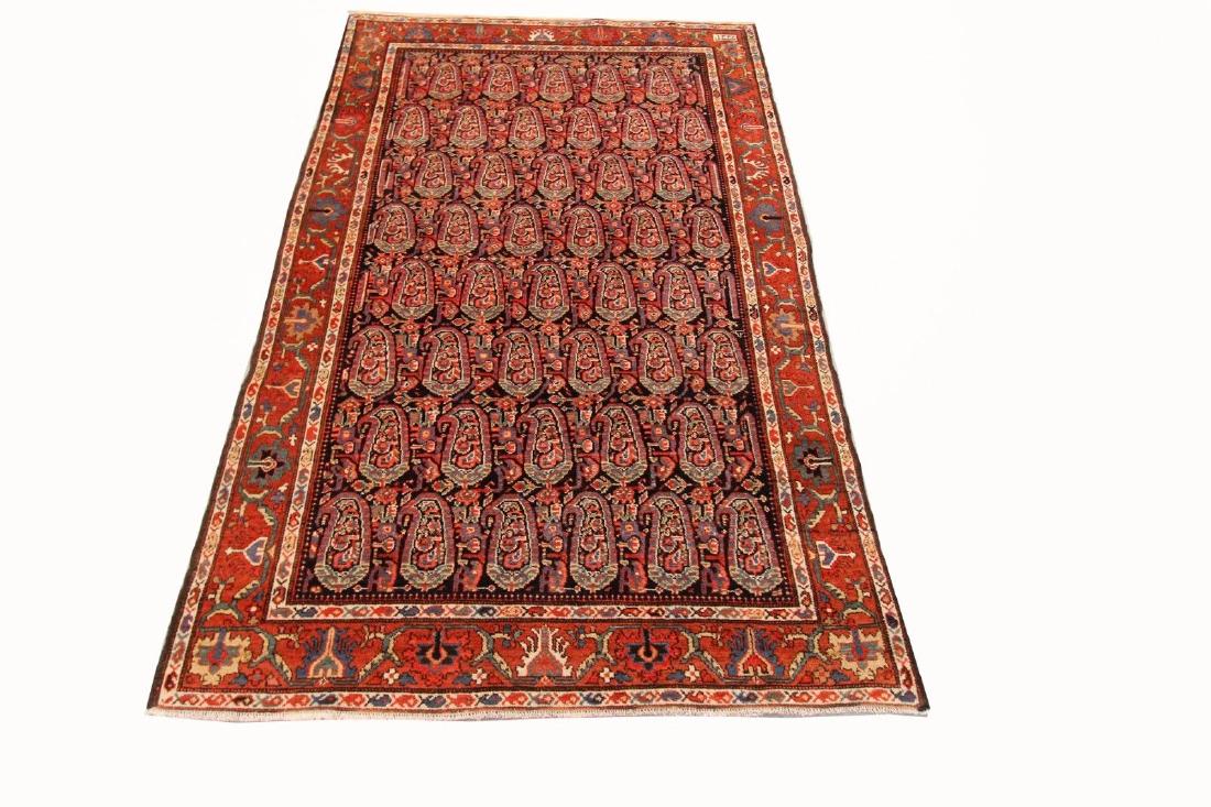 Rare Persian Antique Signed Dated Malayer Rug 4x6: Rug: Rare Persian Antique Signed Dated Malayer Rug Date: ca. 1920 Size: 4 feet x 6 feet 3 inches Serial ID #: 20281k Design: Malayer Origin: Persia Pattern: Rare Paisley Material: 100% Hand knotted wo