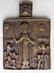 Rare Russian Bronze Virgin of Joy Hanging Icon, 1800s