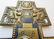 Russian Bronze Enamel Old Believers Icon Cross, 1800s - 6