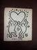 Keith Haring: Two Dancing Men With Heart - Signed - 2