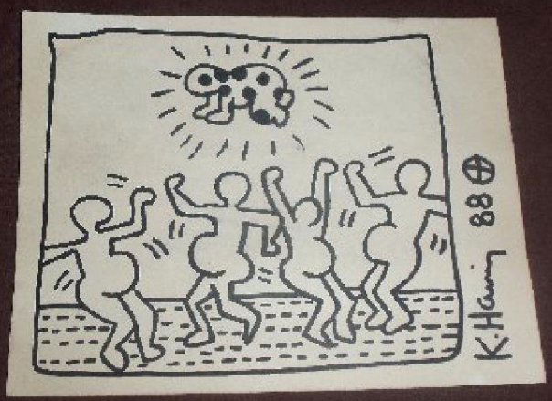 Keith Haring: Dancing Pregnant Women - Signed (1 of 4)