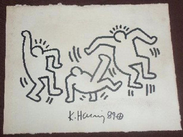 dancing man keith haring