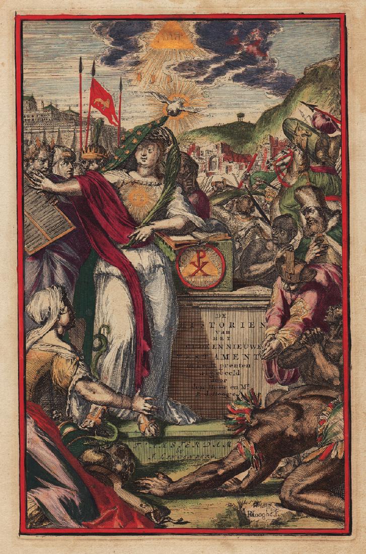 18th Century Bible Frontispiece (1 of 5)