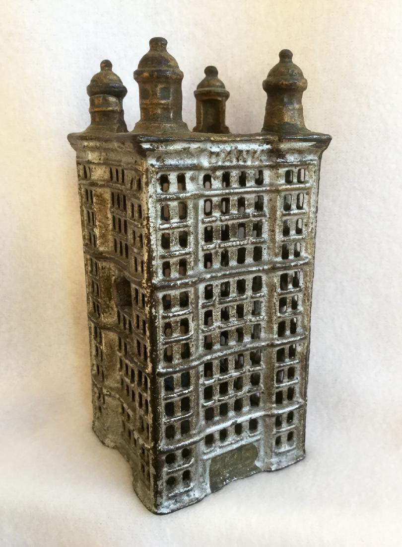 City Building Cast Iron Still Bank c 1920 (1 of 6)