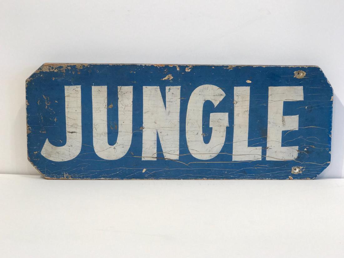 Jungle Painted Sign c 1940 (1 of 3)