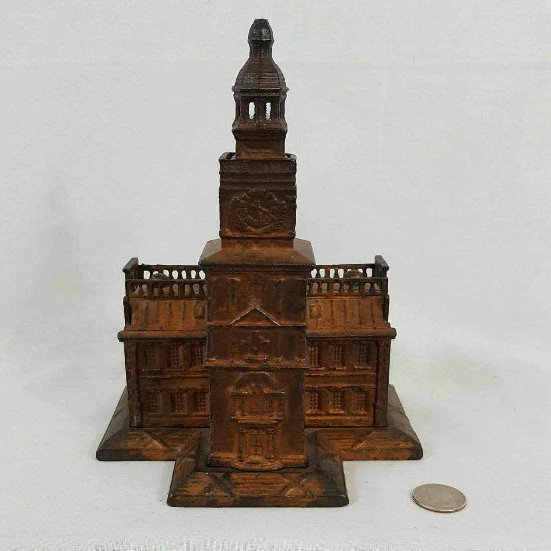 Independence Hall Cast Iron Still Bank, 1875 (1 of 4)