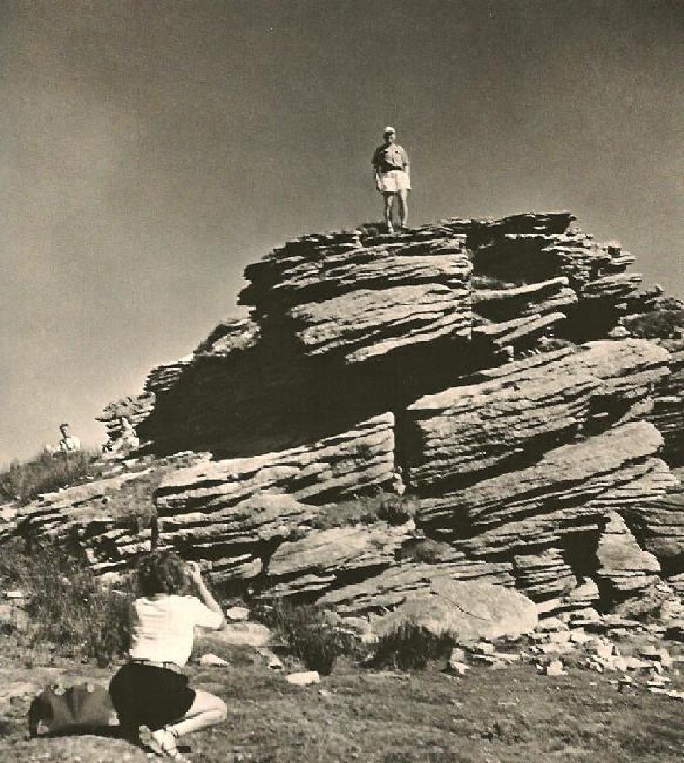 Robert Doisneau: Intrepid Climber, 1952: Print Title: Intrepid Climber, 1952 Artist: Robert Doisneau Printing Date: 1979 Medium: Sheet fed copper plate gravure Printing Location: France Image Size: 8 x 7 inches Robert Doisneau was a French p