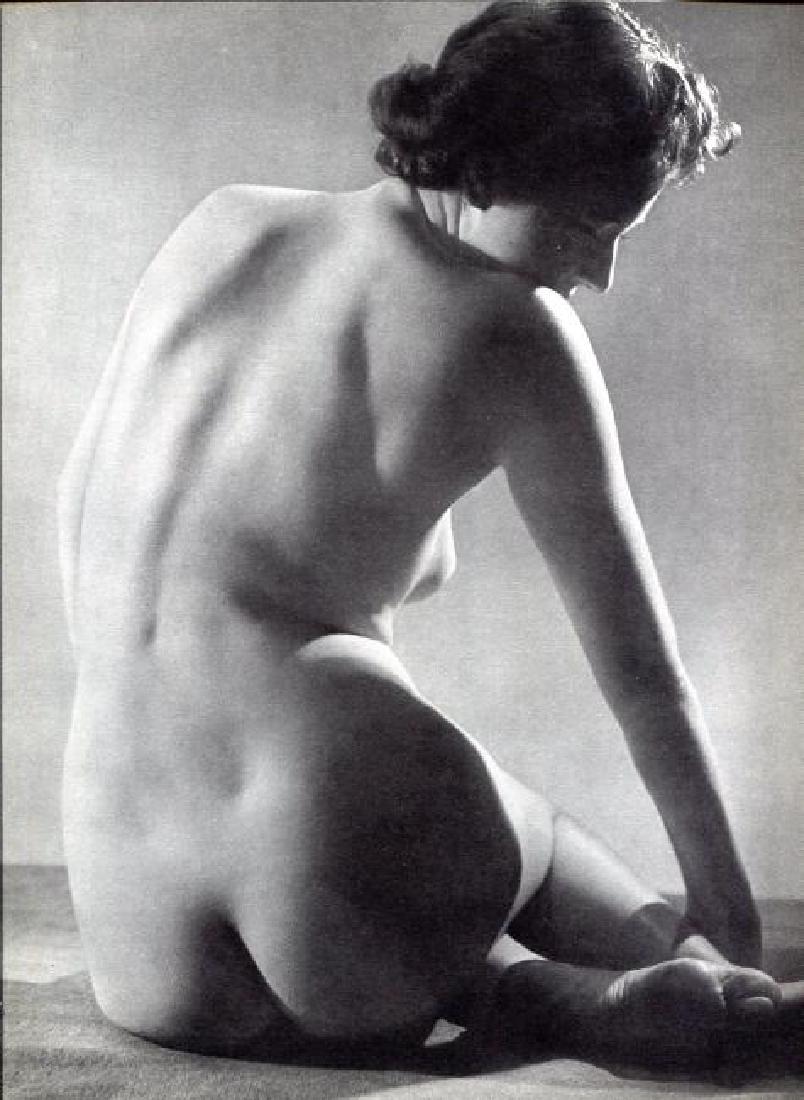 Emeric Feher: Nude Torso: Print Title: Nude Torso Artist: Emeric Feher Medium: Vintage HelioGravure Printer: Societe Generale D'Editions, Paris, Etudes de Nus Printing Date: 1950 Image Size: 9 x 13 inches Emeric Feher was a ph