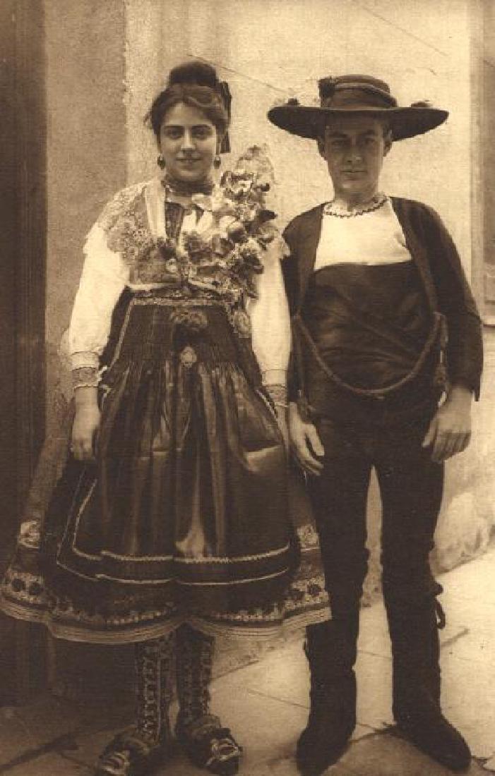 Kurt Hielscher: Lagartera Wedding Dress, Toledo: Print Title: Lagartera Wedding Dress, Toledo Artist: Kurt Hielscher Printing Date: 1922 Medium: Sheet fed Copper plate gravure Printing Location: Berlin Image Size: 5.25 x 8.25 inches Kurt Hielscher w