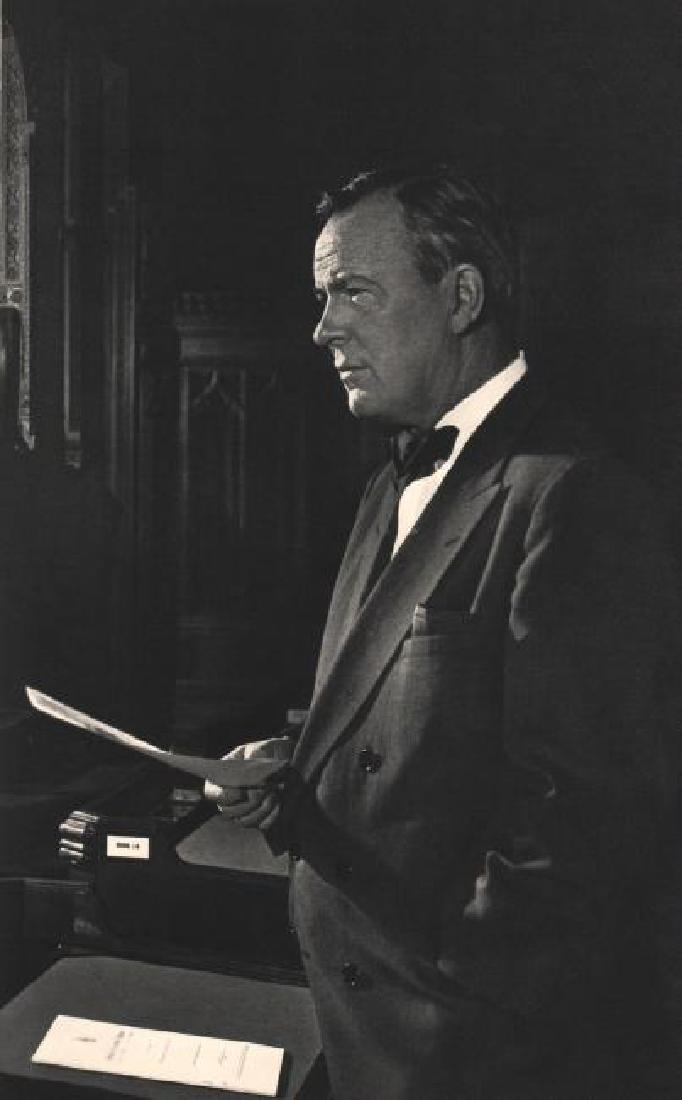 Yousuf Karsh: Lester Pearson, 1962: Print Title: Lester Pearson, 1962 Artist: Yousuf Karsh Printing Date: 1967 Printer: Enschede Haarlem, Netherlands Medium: Vintage Sheet-Fed Gravure Image Size: 10 x 12 inches Yousuf Karsh (1908-2002)