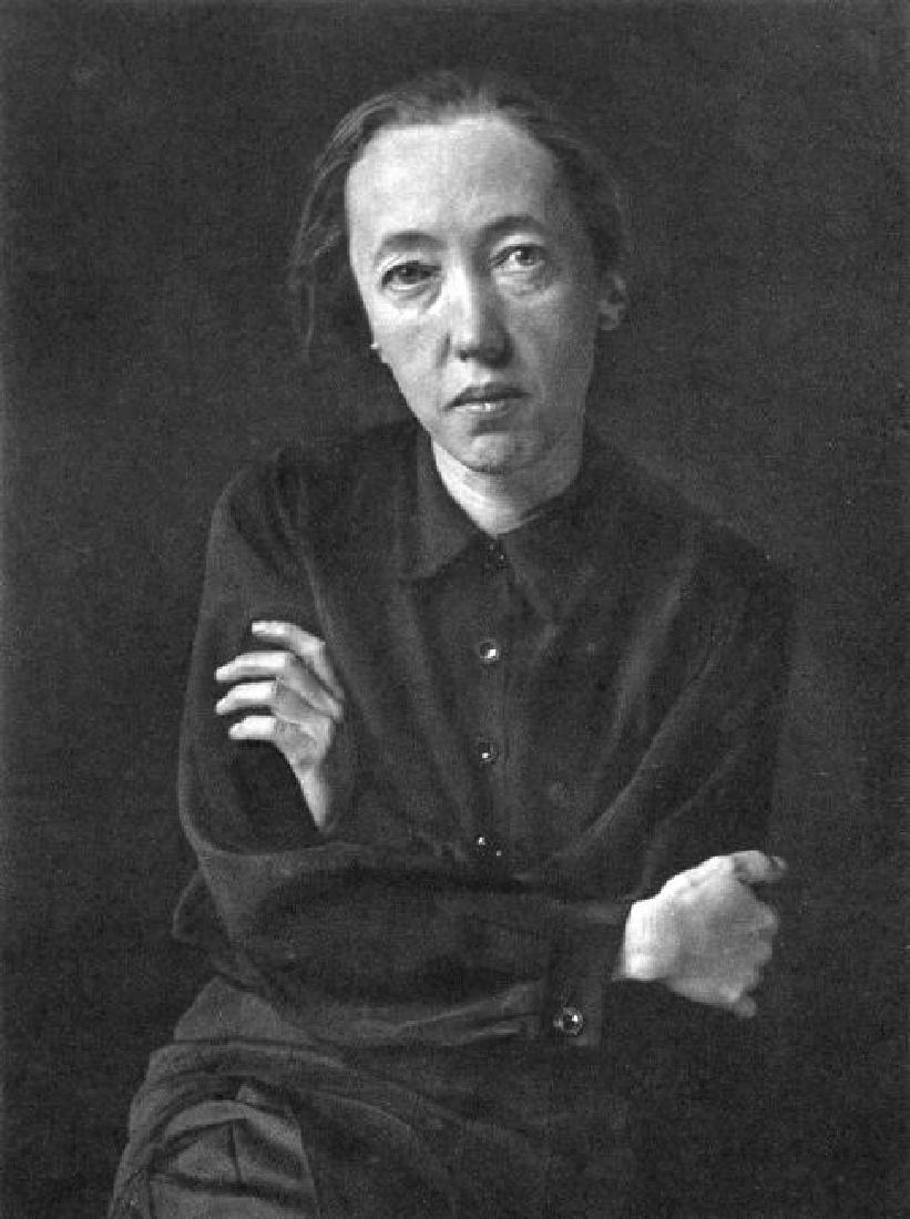 Andre Kertesz: Artist Noemi Ferenczi, 1926: Print Title: Artist Noemi Ferenczi, 1926 Artist: Andre Kertesz Medium: Sheet-Fed Gravure Printing Date: 1972 Maker: Braun - Mulhaus, France Image Size: 8 x 6.5 inches Printed for a monograph of his wo