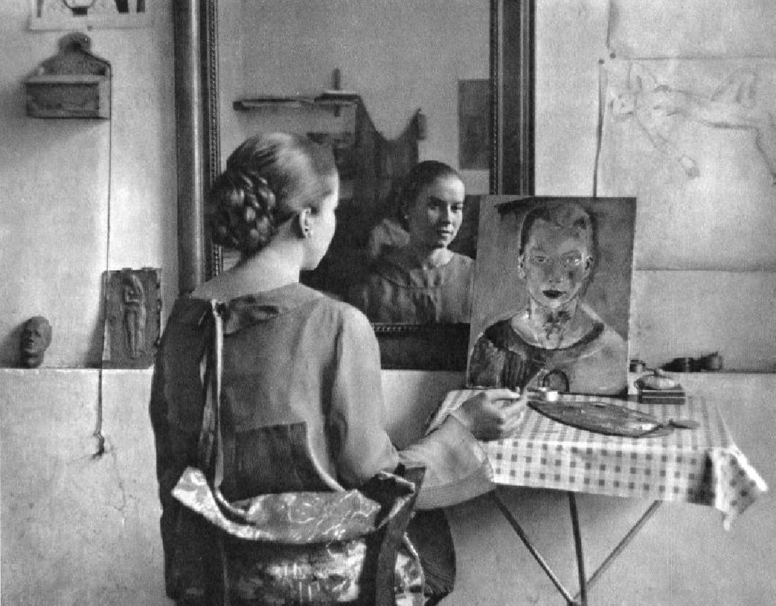 Andre Kertesz: Miss Cunvor Berg, 1926: Print Title: Miss Cunvor Berg, 1926 Artist: Andre Kertesz Medium: Sheet-Fed Gravure Printing Date: 1972 Maker: Braun - Mulhaus, France Image Size: 9 x 7 inches Printed for a monograph of his work Andr