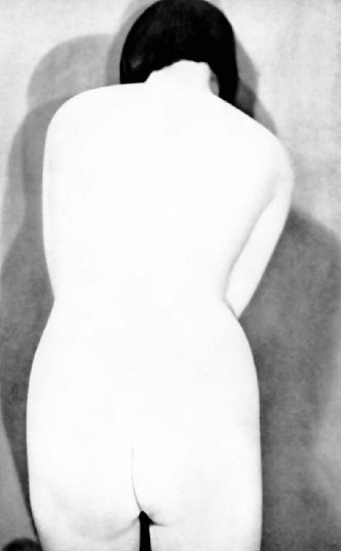 Man Ray: Kiki Back Nude: Print Title: Kiki Back Nude Artist: Man Ray Printing Date: 1934 Medium: Sheet-fed Gravure Printer: Neogravure Company, France Image Size: 8.5 x 10.5 inches Man Ray, original name Emmanuel Radnitzky, w