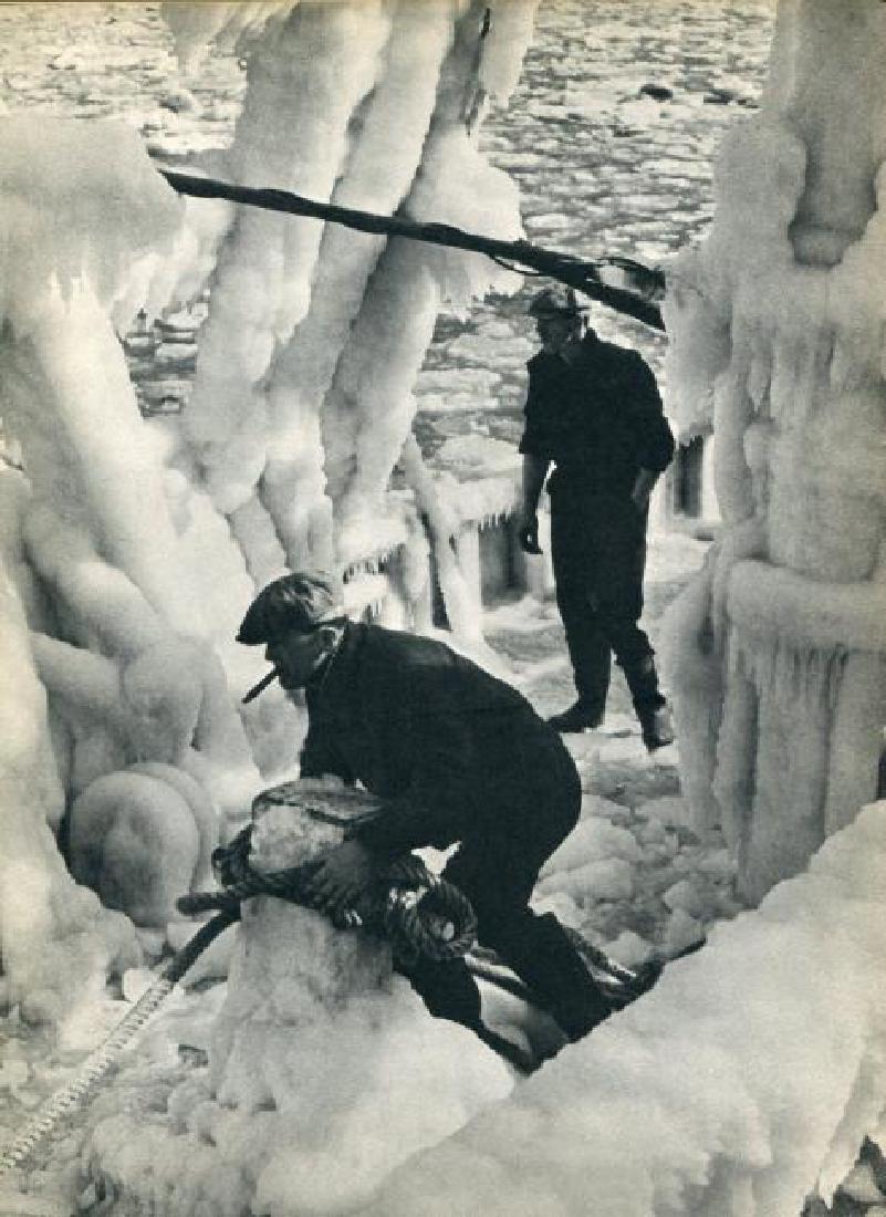 Frank Navara: Winter Wonderland: Print Title: Winter Wonderland Artist: Frank Navara Printing Date: 1936 Medium: Vintage Sheet-Fed Gravure Printer: Beck Engraving Company Image Size: 8 x 10 inches No Reserve: This lot starts at $1 an