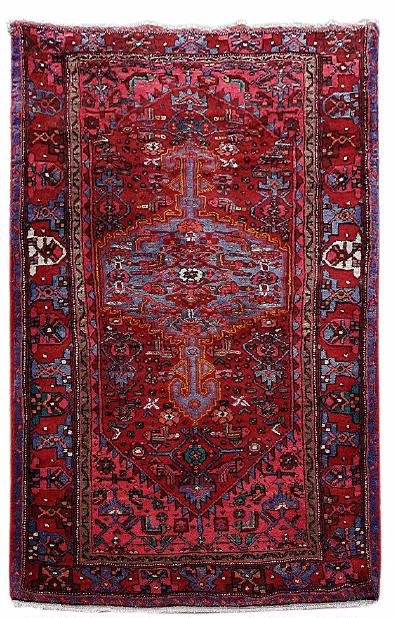 Handmade Persian Hamadan Rug 4.4x7.1 (1 of 6)