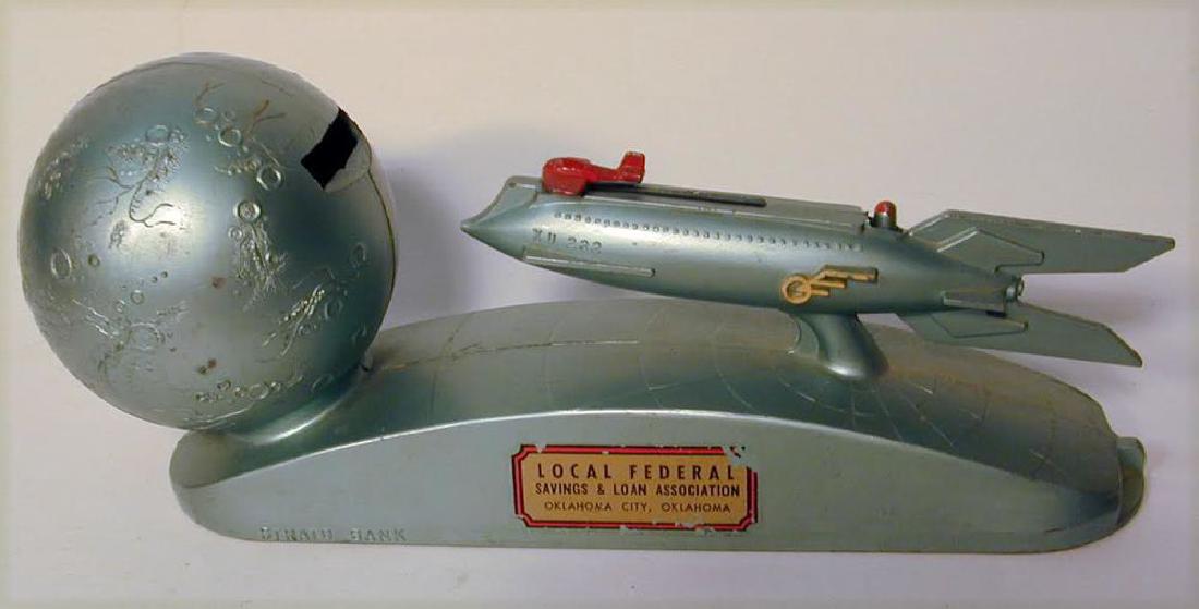 1950s Rocket Ship Strato Bank (1 of 6)