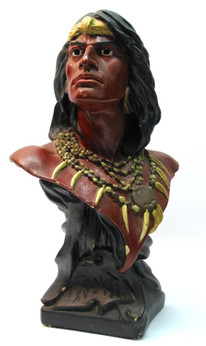 Hiawatha Chalkware Bust (1 of 4)