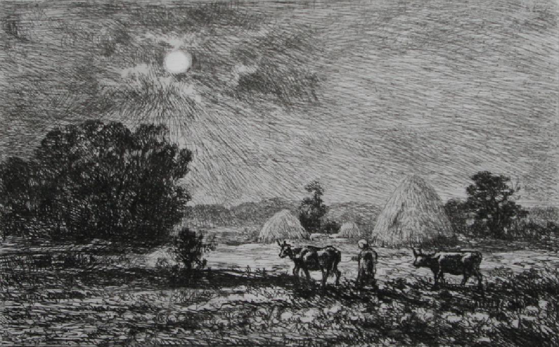 Charles-Francois Daubigny: Moonlight at Valmondois (1 of 2)