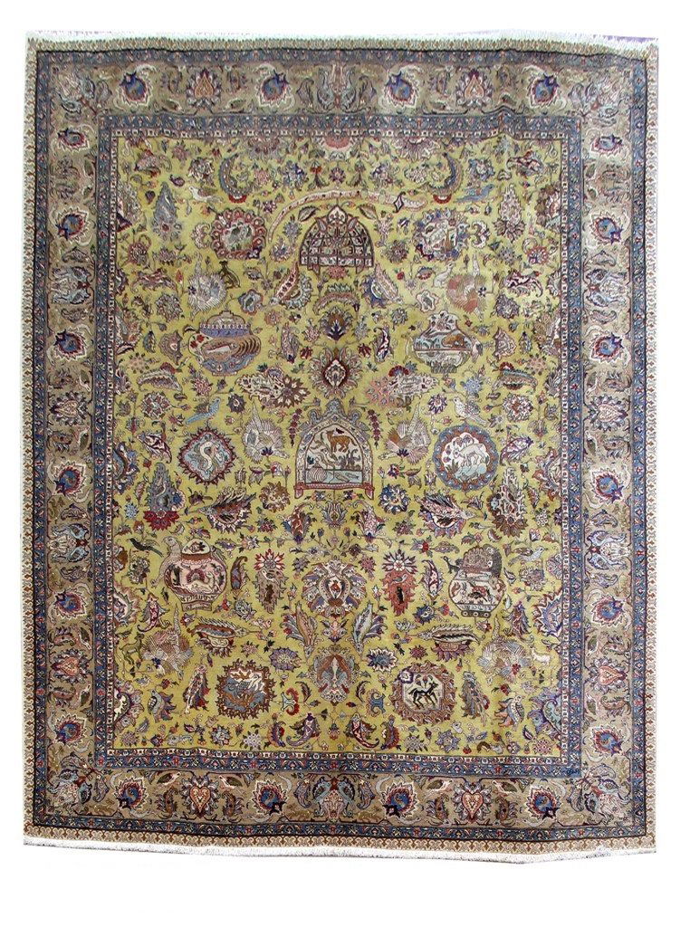 Handmade Persian Tabriz Rug 10x13 (1 of 6)