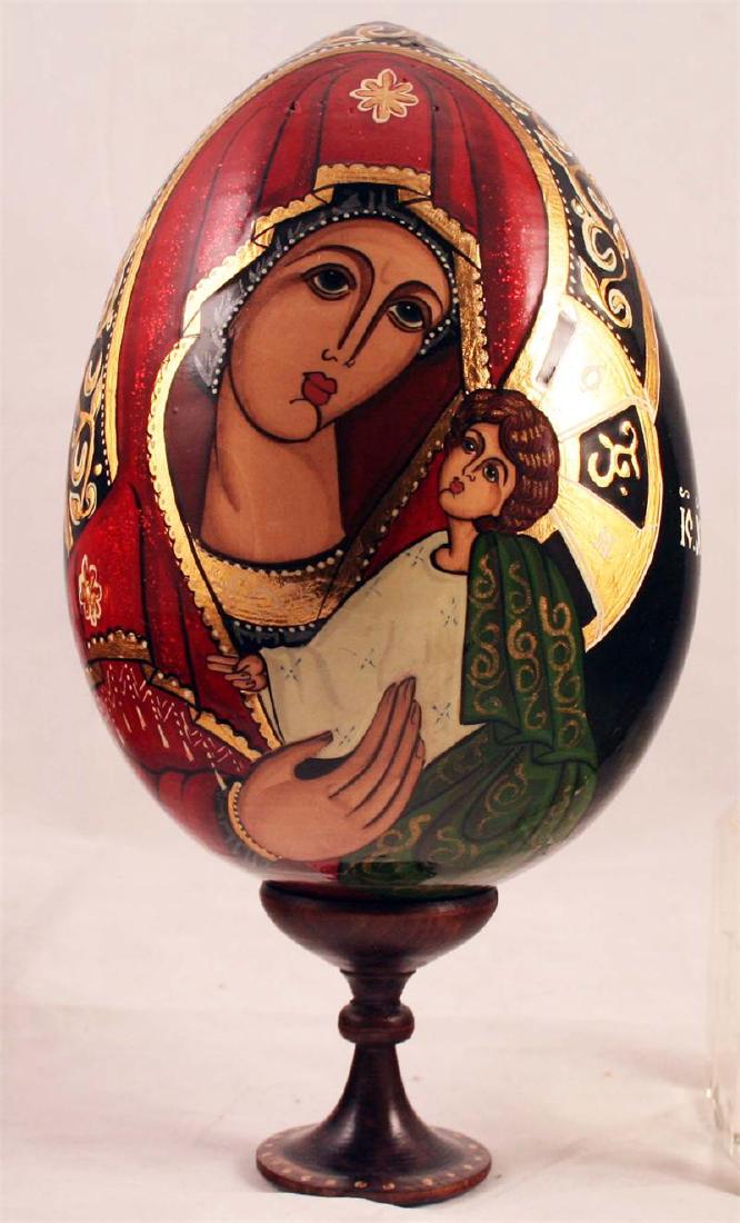 Volchenko: Mother and Child Russian Religious Egg (1 of 1)
