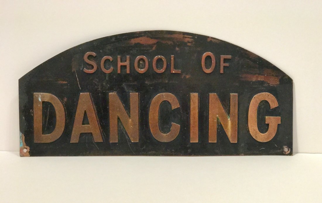 School of Dancing Trade Sign, c 1900 (1 of 3)