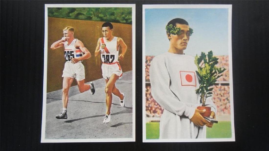 Rare Pair of Olympic Hero Sohn Kee Chung Trading Cards (1 of 2)