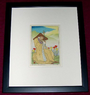 Paul Jacoulet: Le Bossu, Otaru, Hokkaido: Artist: Paul Jacoulet Title: Le Bossu: Otaru: Hokkaido Date: 1940-50's Medium: Japanese Woodblock Print Size: 6 x 4 inches Framed Paul Jacoulet (1902-1960) was a Parisian artist who spent most of his 