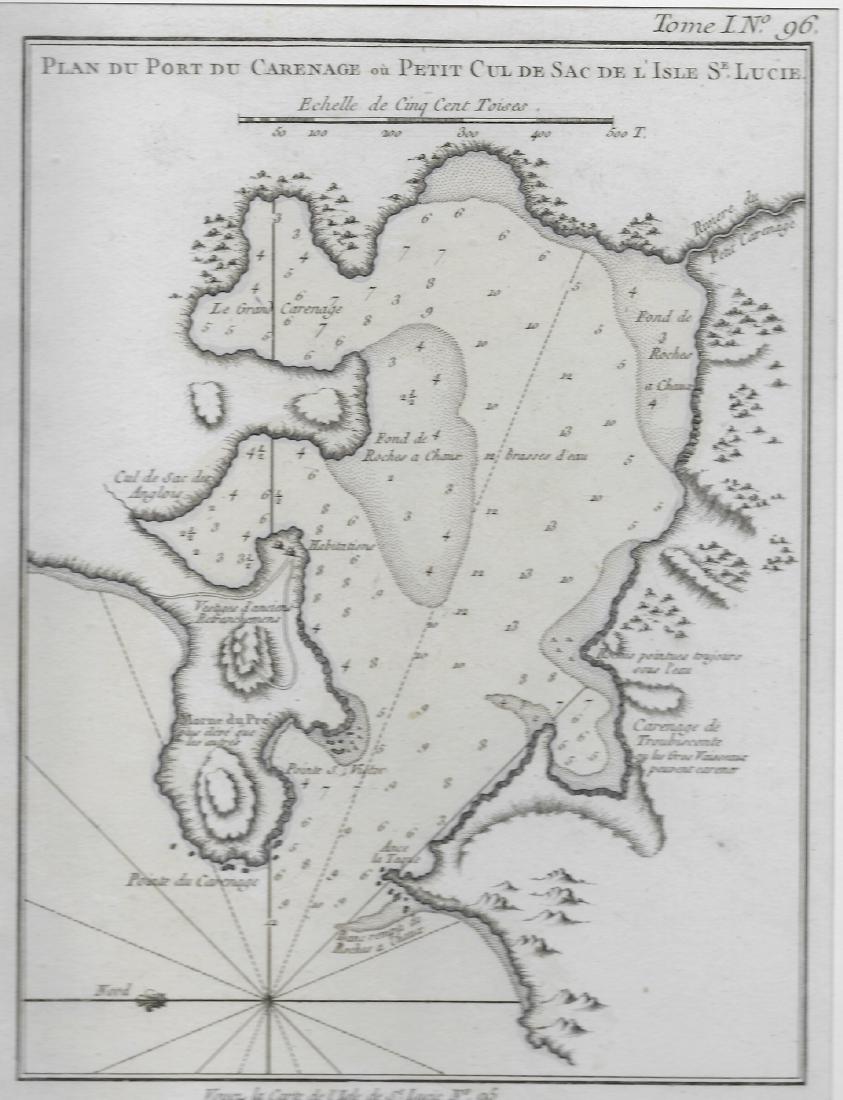Bellin: Plan Du Port Carenage, 1763 (1 of 1)