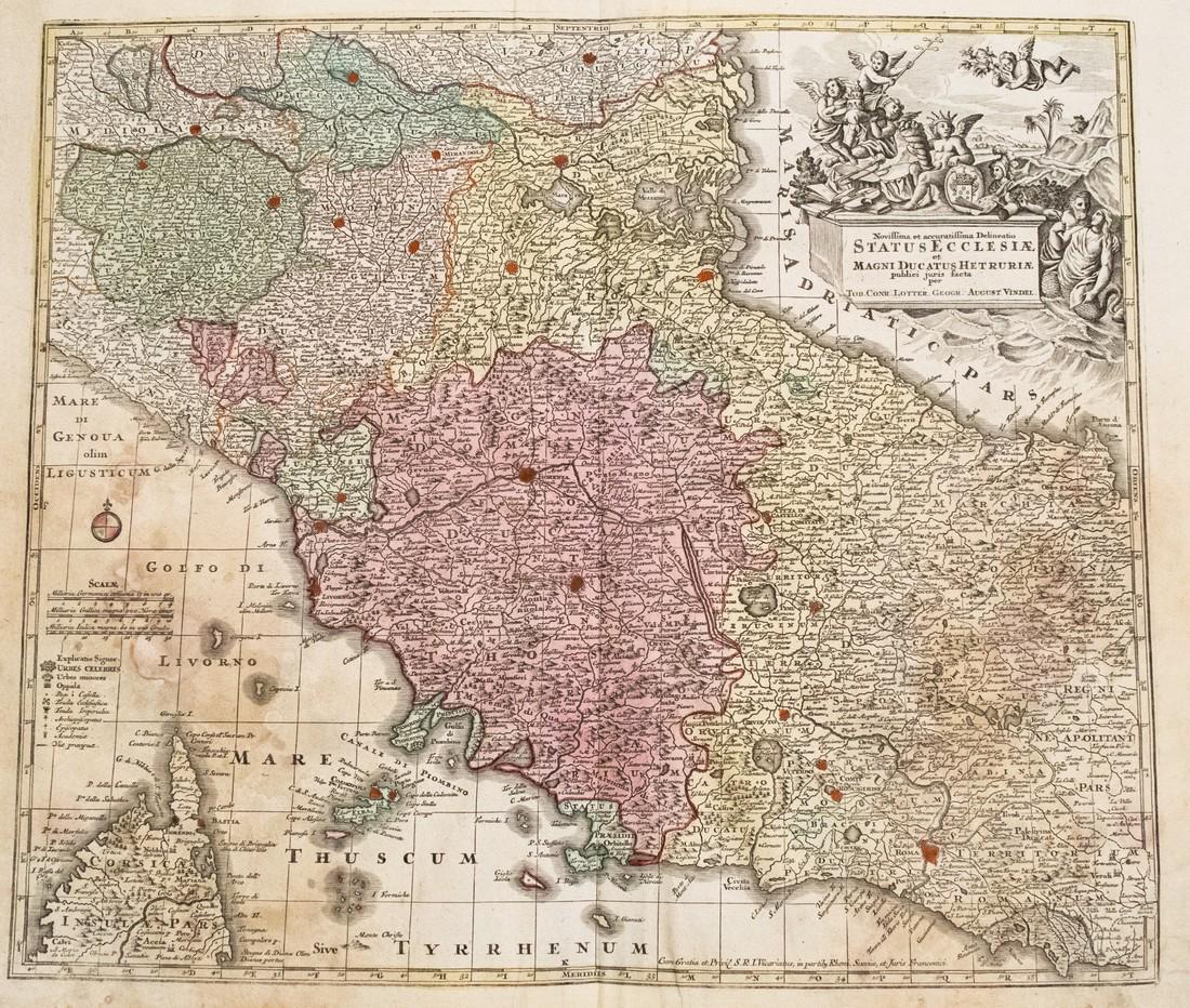 1753 Lotter Map of Central Italy (1 of 1)