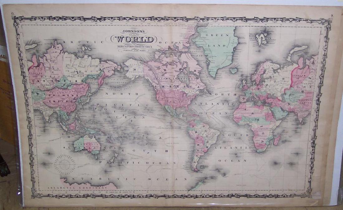 Johnson: Map of the World On Mercator's Projection (1 of 1)