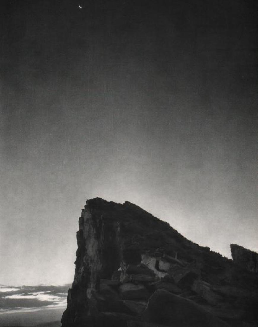 Ansel Adams - Dawn, Mount Whitney: 1960 Sheet-fed Gravure printed by Photogravure and Color Co., New York City - Image size approx. 10 x 12 in. No Reserve: This lot starts at $1 and has no reserve as a courtesy so that collectors can d