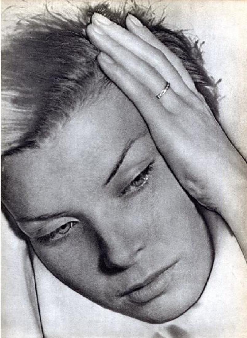 Man Ray - Solarized Portrait: 1934 Sheet-fed Gravure printed by Neogravure Company, France - Image size approx. 9 x 7 in. No Reserve: This lot starts at $1 and has no reserve as a courtesy so that collectors can determine the true