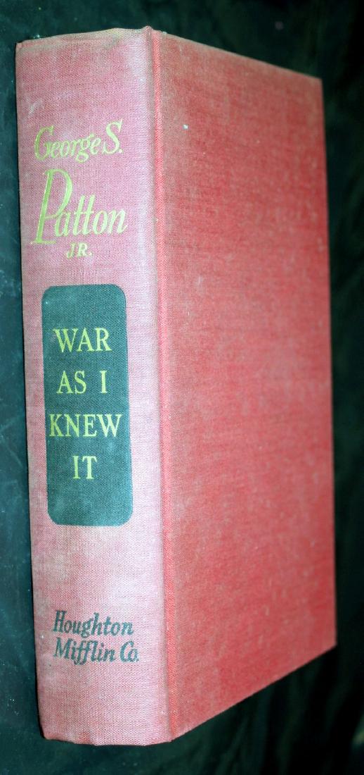 George Patton: War As I Knew It, 1947, pre-publication: Gen. George Patton: War As I Knew It, Houghton Mifflin, 1947. Hardcover. Book Condition: Very Good. No Jacket. 8vo - over 7.75 - 9.75 in. tall. Ex-Library with Standard Markings and Stamps. Red cloth 