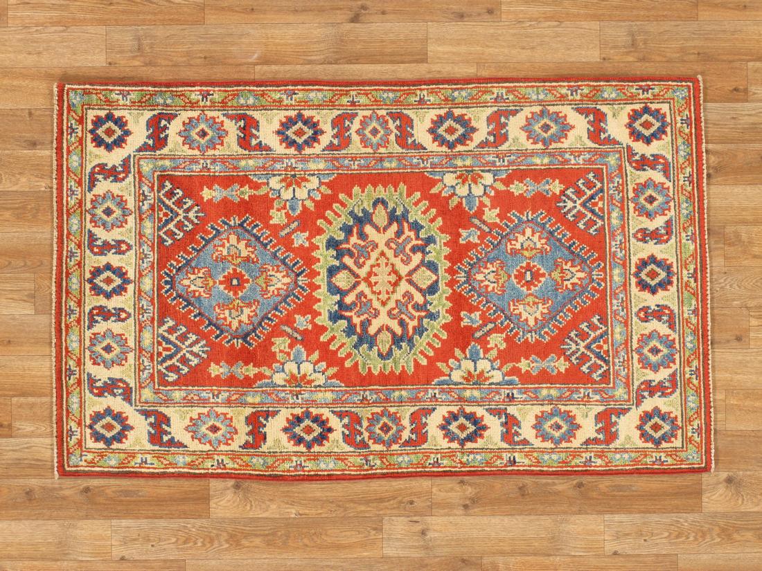 Tribal Handmade Wool Kazak Rug 2.7x4.4 (1 of 5)