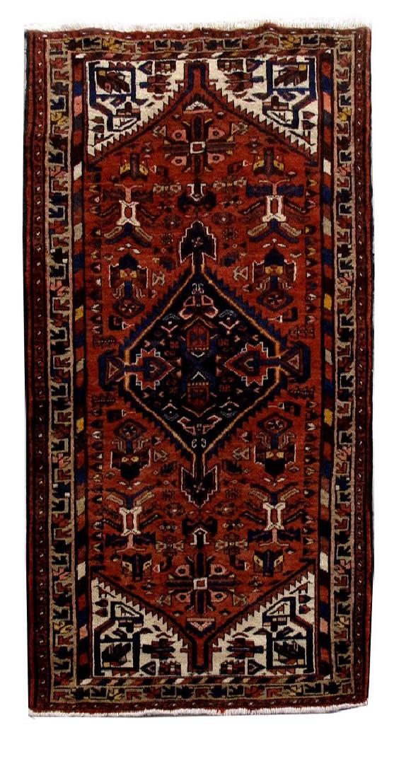 Handmade Persian Hamadan Rug 3.5x3 (1 of 6)