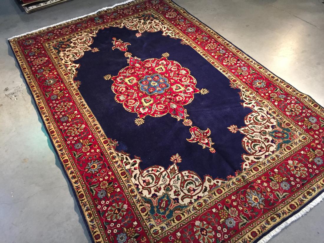 Semi Antique Persian Tabriz Rug 7x10 (1 of 7)