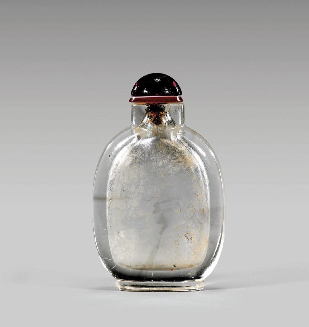 Antique Rock Crystal Snuff Bottle (1 of 2)