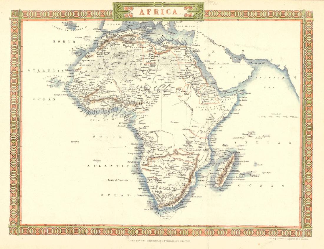 J. Rapkin: Map of Africa, 1850