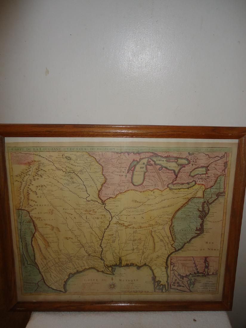 Carte De La Louisiana Et Du Cours Du Mississippi, 1718 (1 of 1)